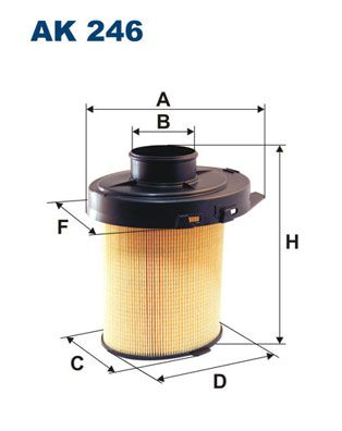 Filtr powietrza FILTRON AK 246