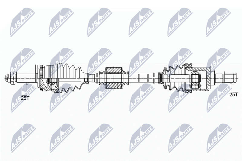 Wał napędowy NTY NPW-KA-358