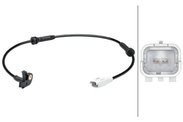 Czujnik, prędkość obrotowa koła HELLA 6PU012679-181