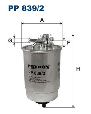 Filtr paliwa FILTRON pp 839/2