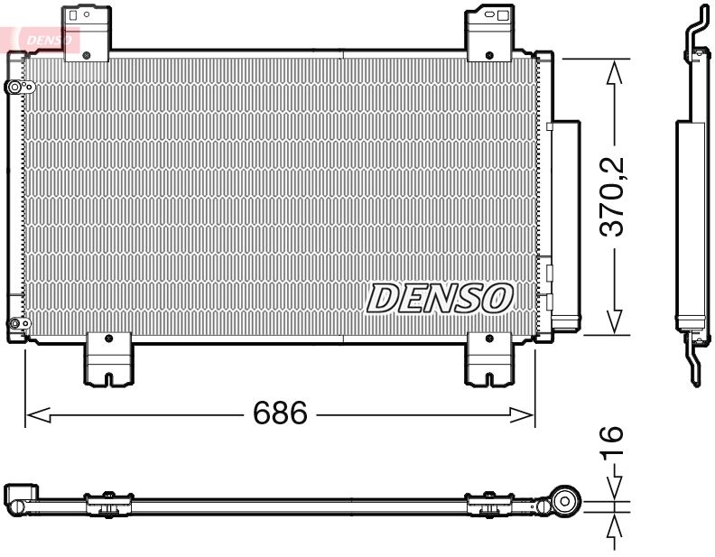 Skraplacz, klimatyzacja DENSO DCN40033