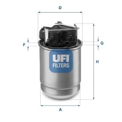 Filtr paliwa UFI 55.517.00