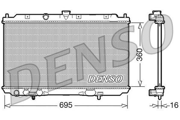 Chłodnica, układ chłodzenia silnika DENSO DRM46025