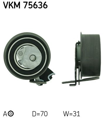 Rolka napinacza, pasek rozrządu SKF VKM 75636