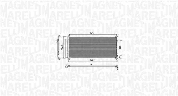 Skraplacz, klimatyzacja MAGNETI MARELLI 350203973000