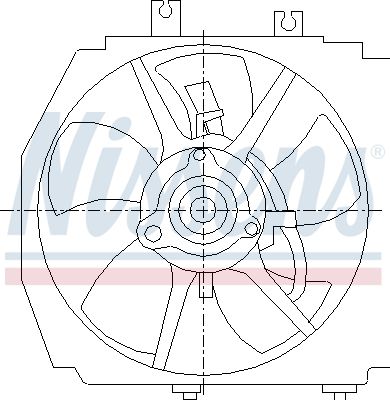 Wentylator, chłodzenie silnika NISSENS 85381