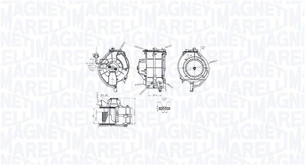 Wentylator wewnętrzny MAGNETI MARELLI 069412759010