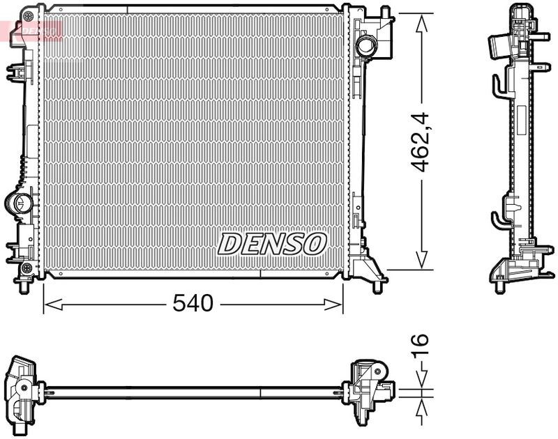 Chłodnica, układ chłodzenia silnika DENSO DRM46063