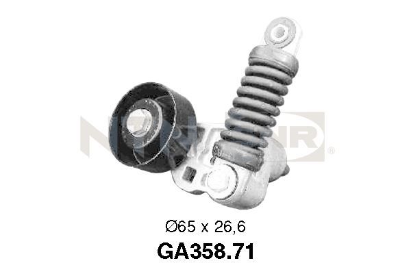 Rolka napinacza, pasek klinowy wielorowkowy SNR GA358.71