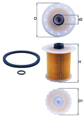 Filtr paliwa KNECHT KX 81D