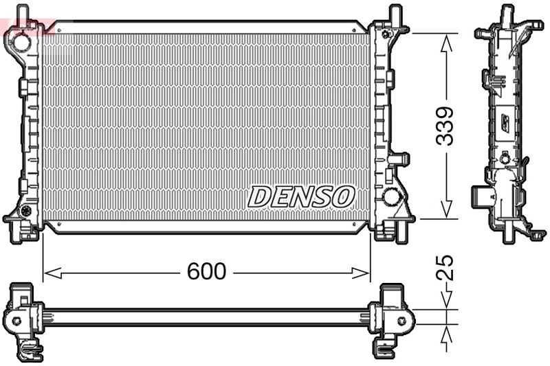 Chłodnica, układ chłodzenia silnika DENSO DRM10003