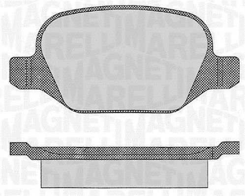 Zestaw klocków hamulcowych, hamulce tarczowe MAGNETI MARELLI 363916060109