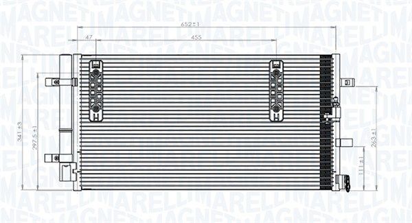 Skraplacz, klimatyzacja MAGNETI MARELLI 350203827000