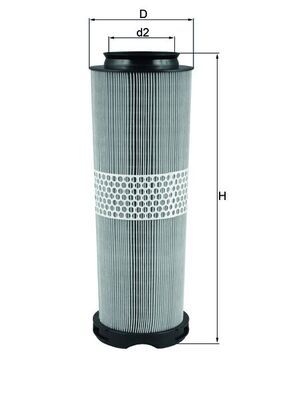 Filtr powietrza MAHLE LX1020