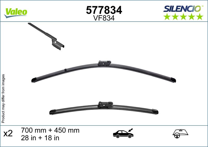 Pióro wycieraczki VALEO 577834