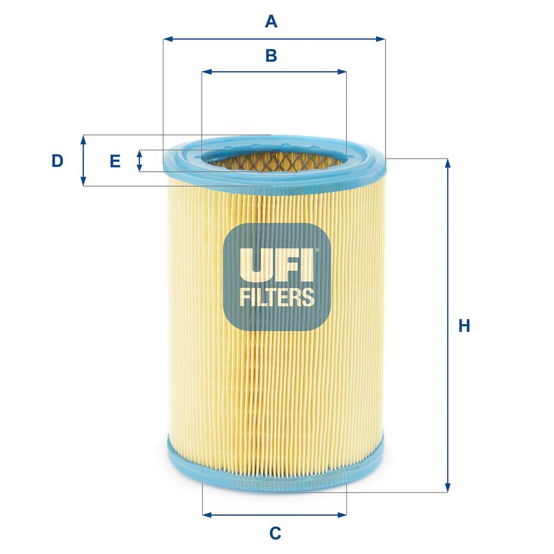 Filtr powietrza UFI 27.252.00