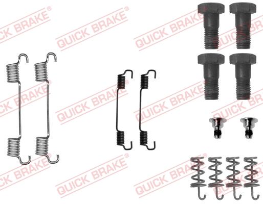Zestaw akcesoriów, szczęki hamulcowe hamulca postojowego QUICK BRAKE 105-0716
