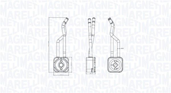 Chłodnica oleju, olej silnikowy MAGNETI MARELLI 350300003800