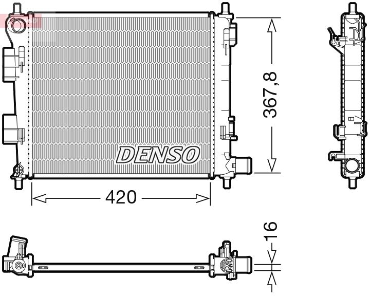 Chłodnica, układ chłodzenia silnika DENSO DRM41025