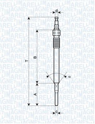 Świeca żarowa MAGNETI MARELLI 062900051304