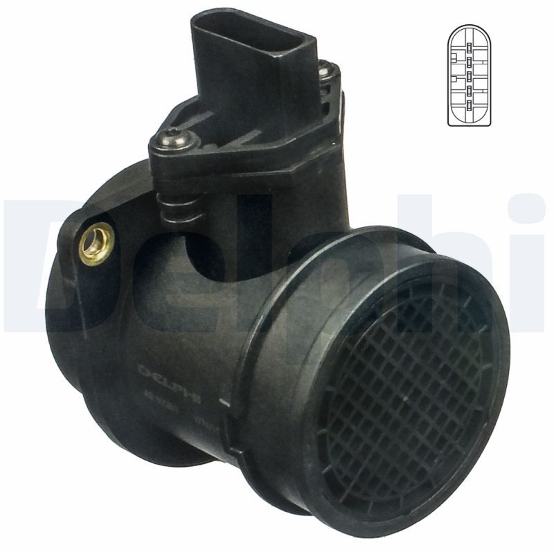 Przepływomierz masowy powietrza DELPHI AF10261-12B1
