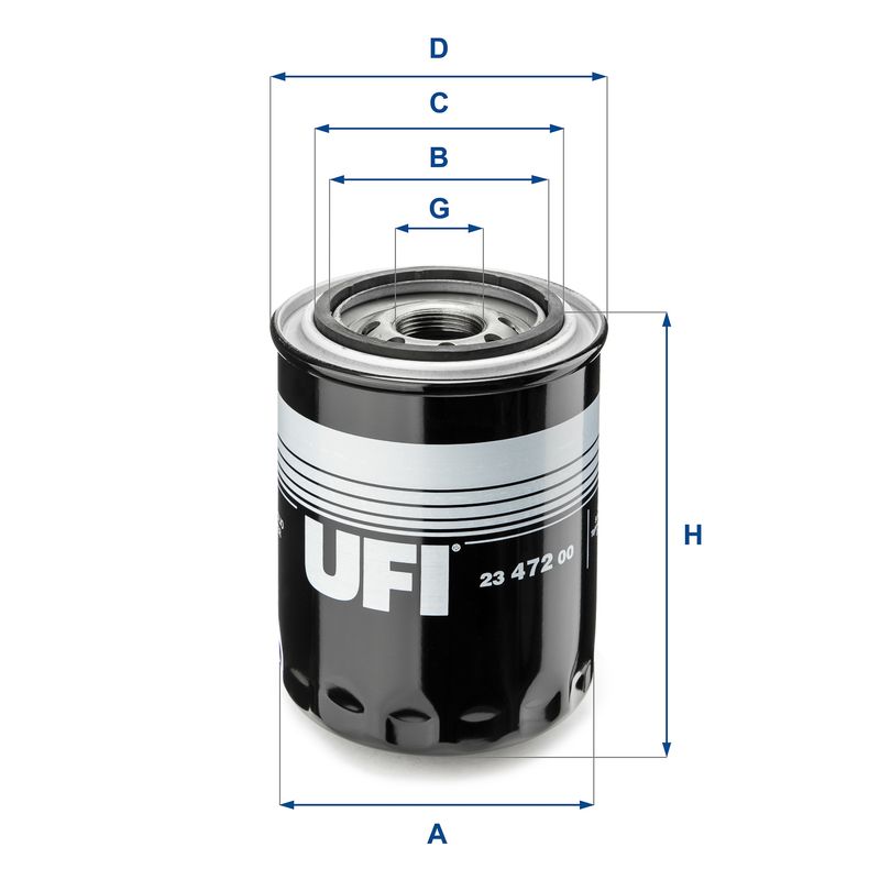 Filtr oleju UFI 23.472.00