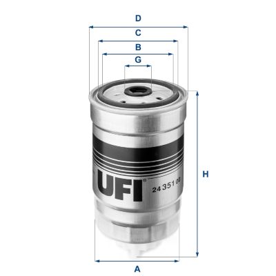 Filtr paliwa UFI 24.351.00