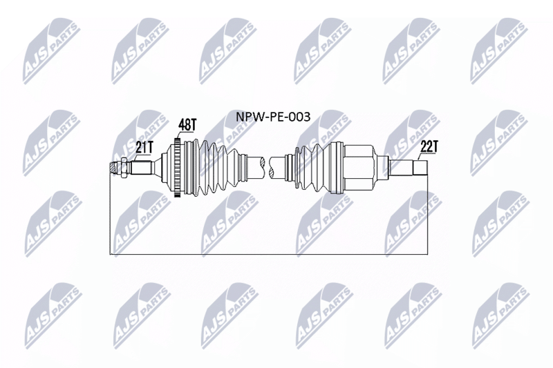 Wał napędowy NTY NPW-PE-003