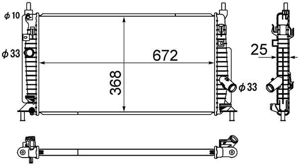 Chłodnica, układ chłodzenia silnika MAHLE cr 1888 000s