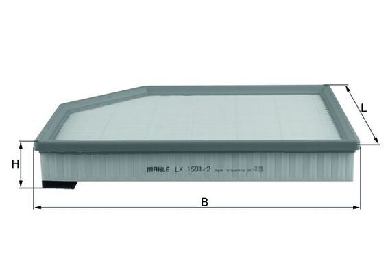 Filtr powietrza MAHLE LX1591/2