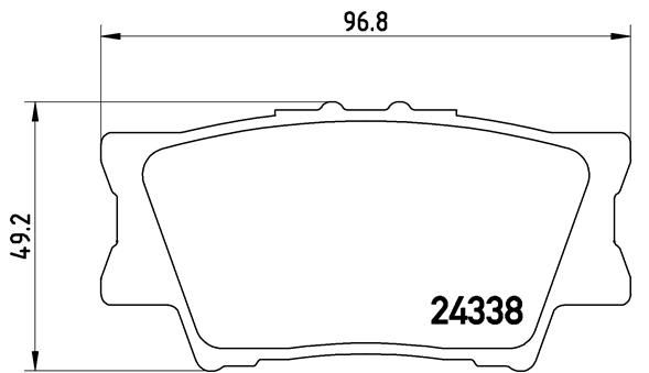 Zestaw klocków hamulcowych, hamulce tarczowe BREMBO P 83 089