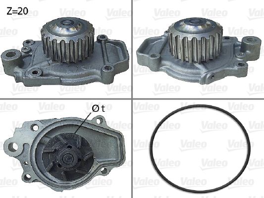 Pompa wody, chłodzenie silnika VALEO 506028