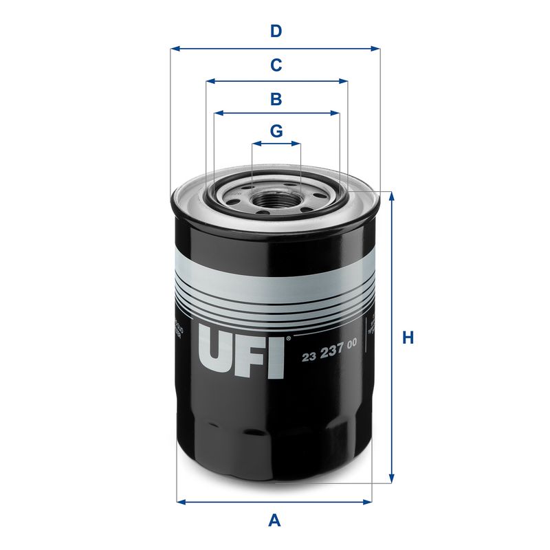 Filtr oleju UFI 23.237.00