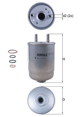 Filtr paliwa MAHLE KL752/5D