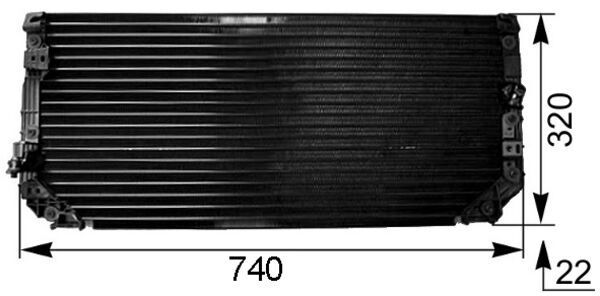 Skraplacz, klimatyzacja MAHLE AC249000S