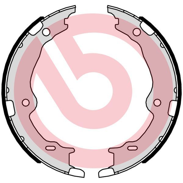 Zestaw szczęk hamulcowych, hamulec postojowy BREMBO S 83 572