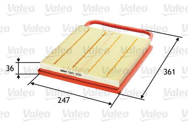 Filtr powietrza VALEO 585259