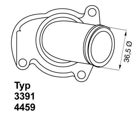 Termostat, płyn chłodzący WAHLER 4459.92D