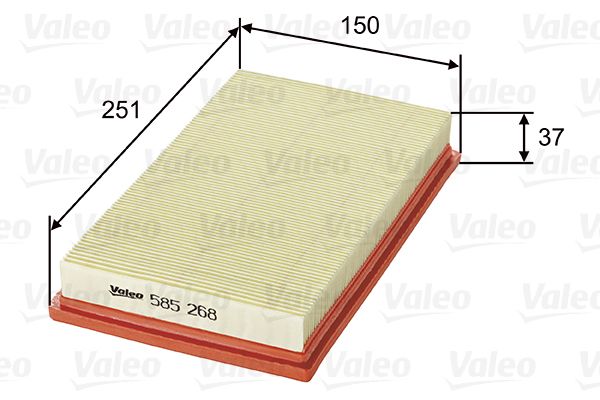 Filtr powietrza VALEO 585268
