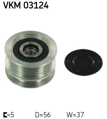 Alternator - sprzęgło jednokierunkowe SKF vkm 03124
