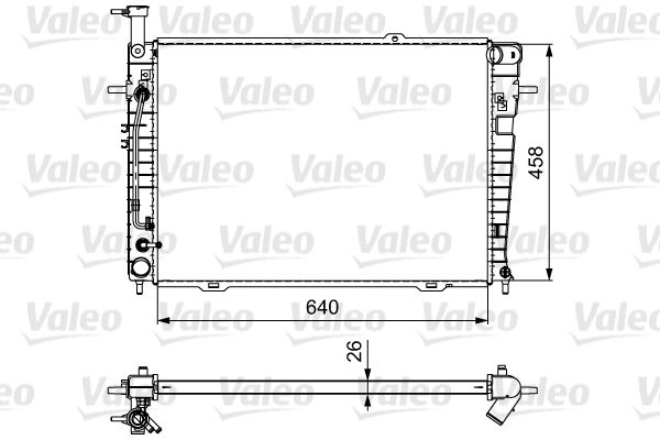 Chłodnica, układ chłodzenia silnika VALEO 735543