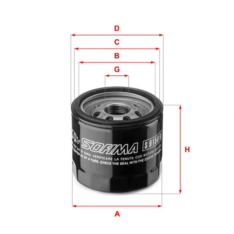 Filtr oleju SOFIMA S 9150 R