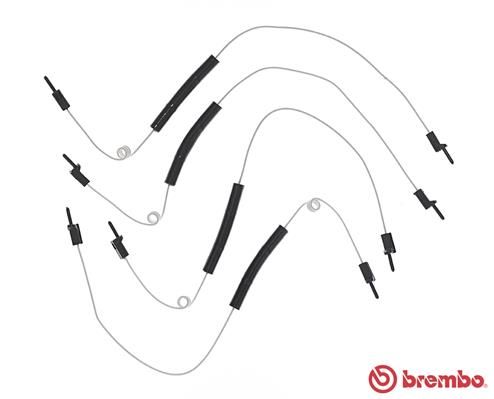 Styk ostrzegawczy, zużycie okładzin hamulcowych BREMBO A 00 363