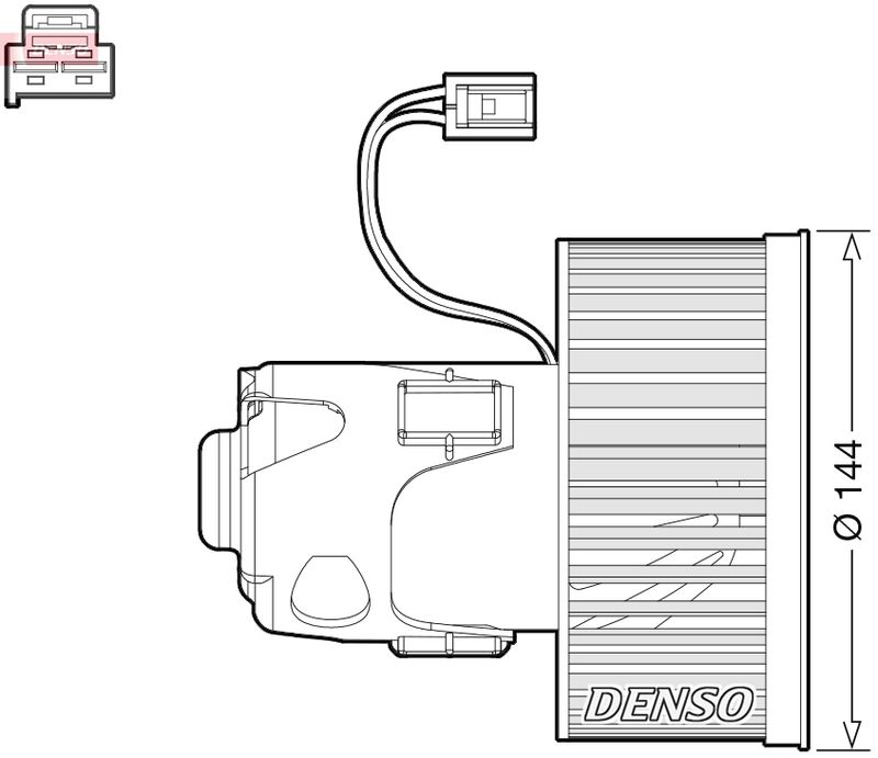 Wentylator wewnętrzny Denso DEA05008