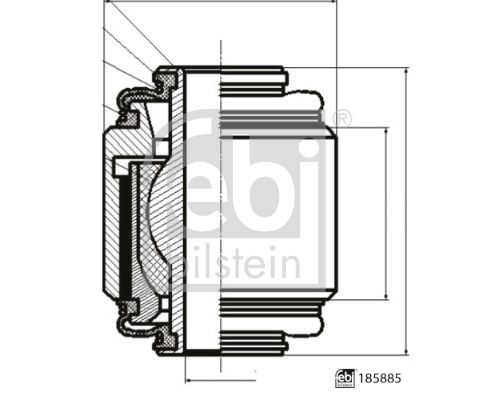 Łożyskowanie, wahacz FEBI BILSTEIN 185885
