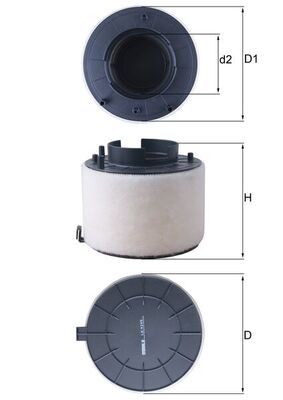 Filtr powietrza MAHLE LX4249