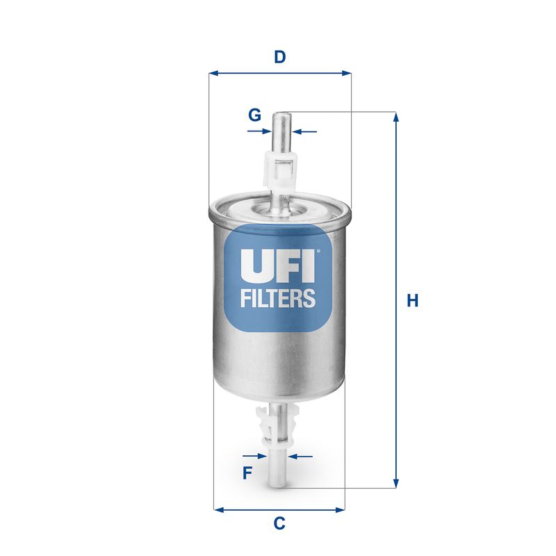 Filtr paliwa UFI 31.515.00