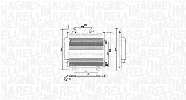 Skraplacz, klimatyzacja MAGNETI MARELLI 350203753000