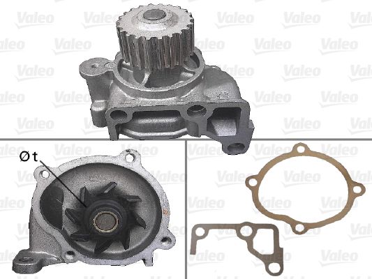 Pompa wody, chłodzenie silnika VALEO 506880