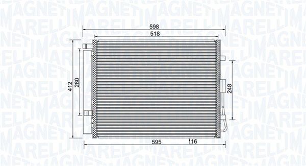 Skraplacz, klimatyzacja MAGNETI MARELLI 350203984000